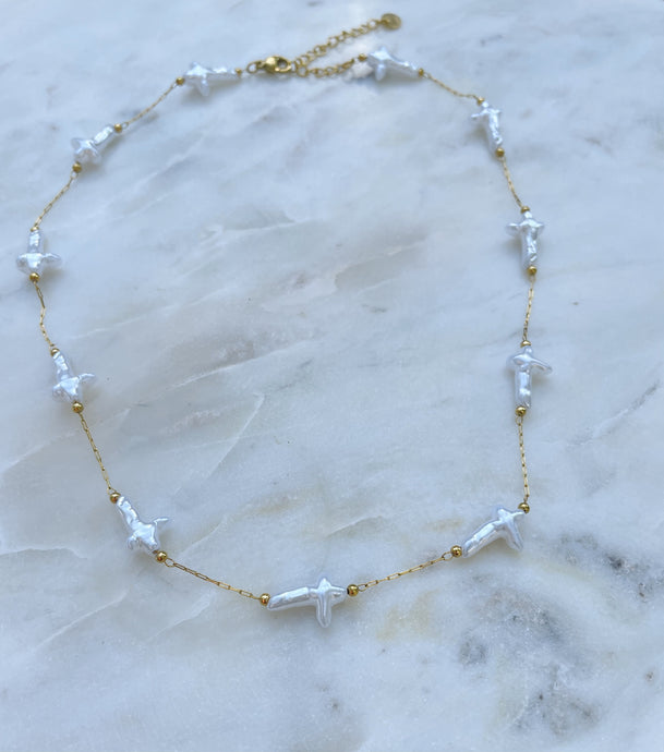 Summer cross necklace