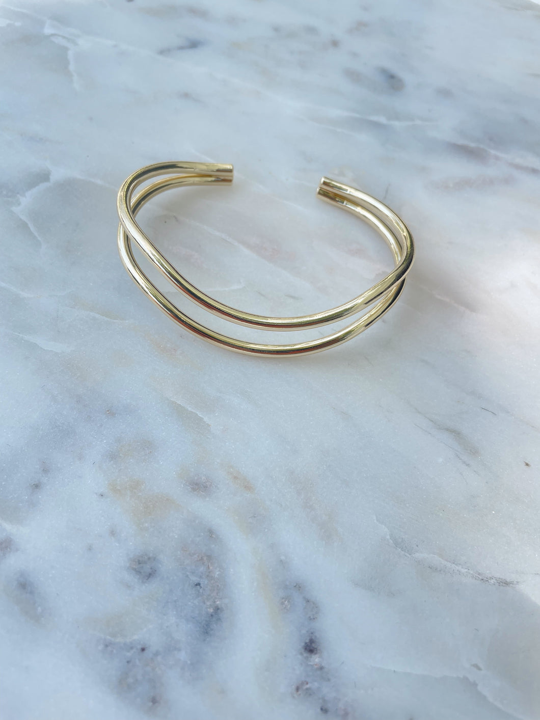 gold wave cuff