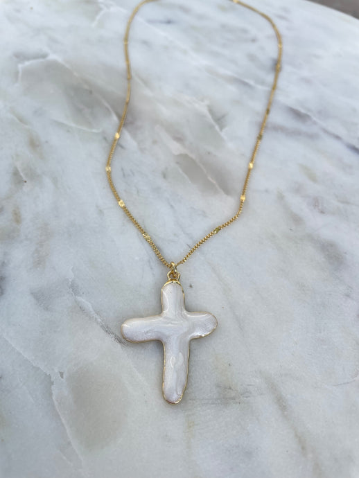 Beachy Cross Necklace