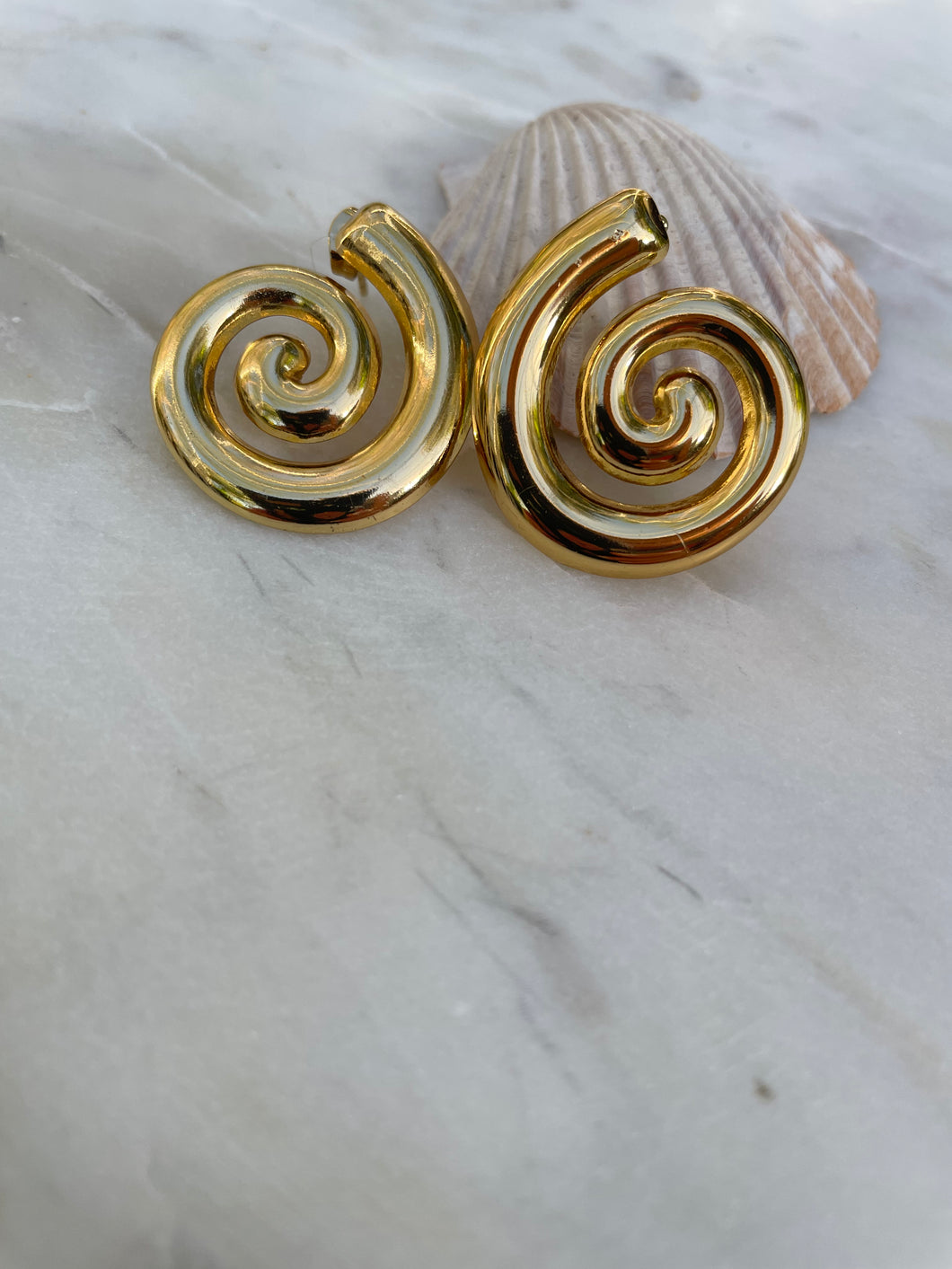 Spiral Shell earrings